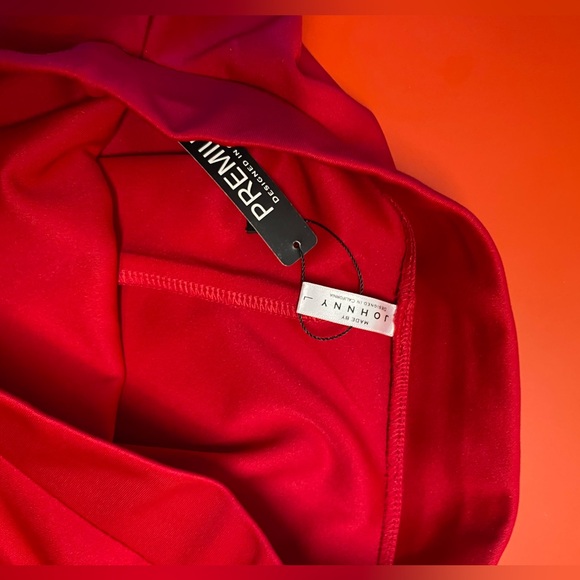 Red skirt made by Johnny nwt size large short mini - Picture 6 of 9